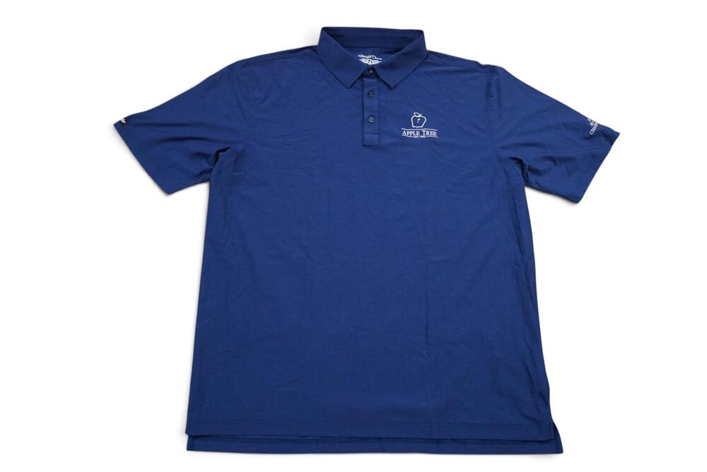 Straight Down Polo Shirt Mens 2XL Blue Apple Tree 2022 Season Championship Golf